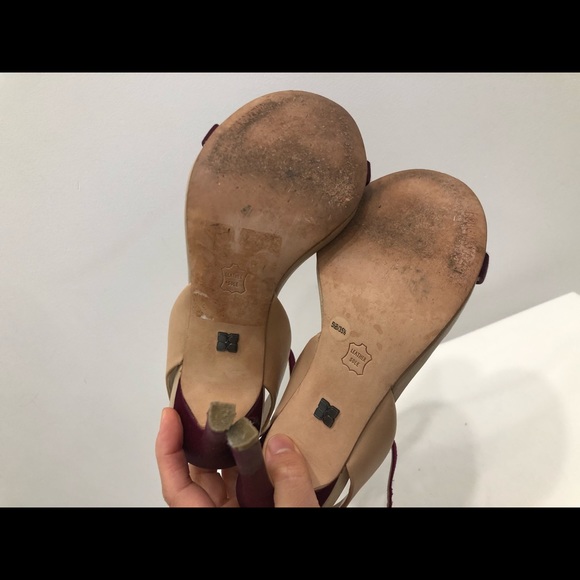 BCBGMAXAZIRIA Leather and Silk High heels - Picture 7 of 8